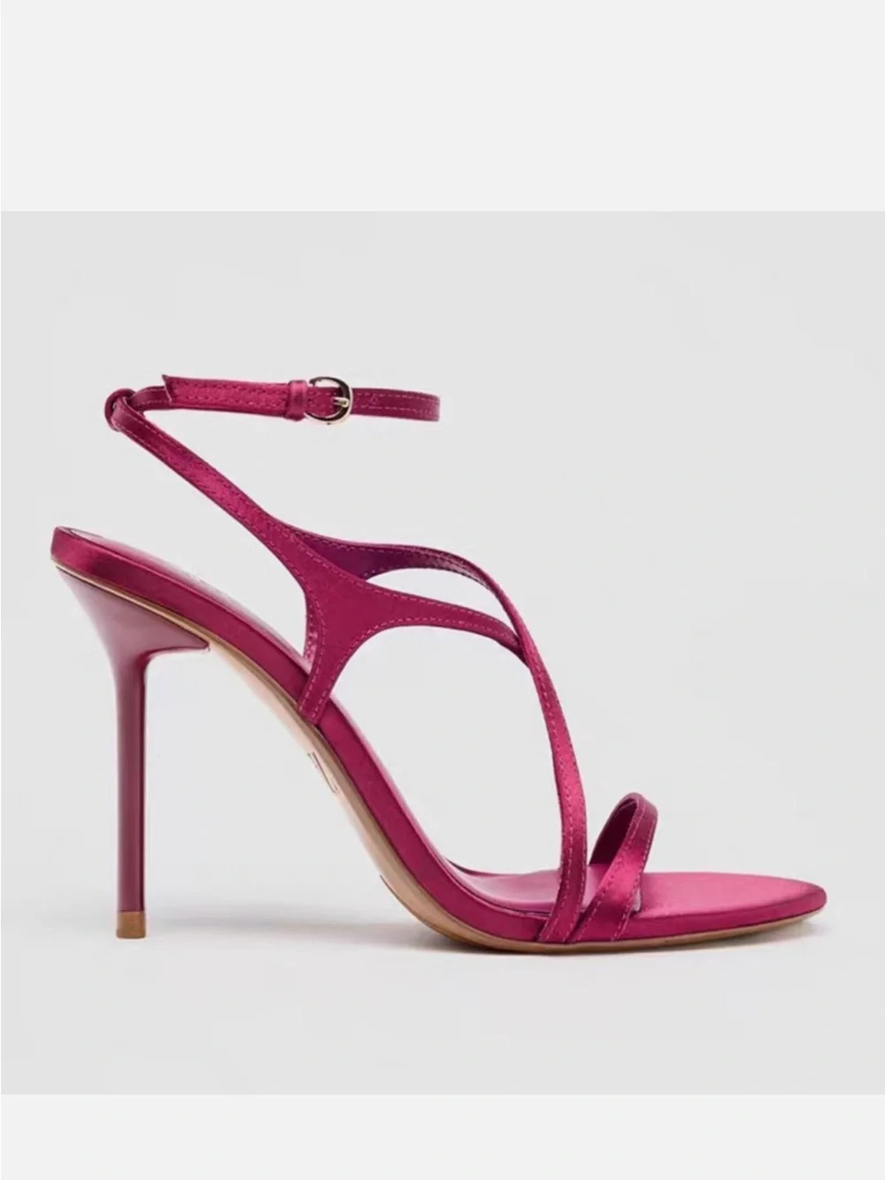 Zara Fuchsia Strappy Stiletto Heels